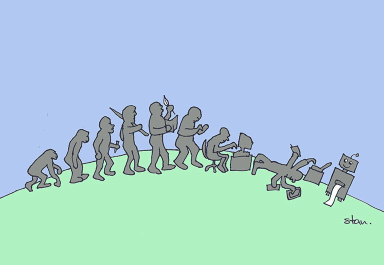 „EVOLUTION: HILFE NAHT“ | stan.